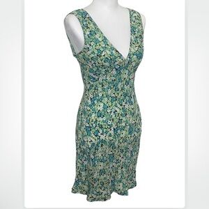 RAILS Emerald Green Floral Tank Slip Dress XS